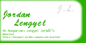 jordan lengyel business card